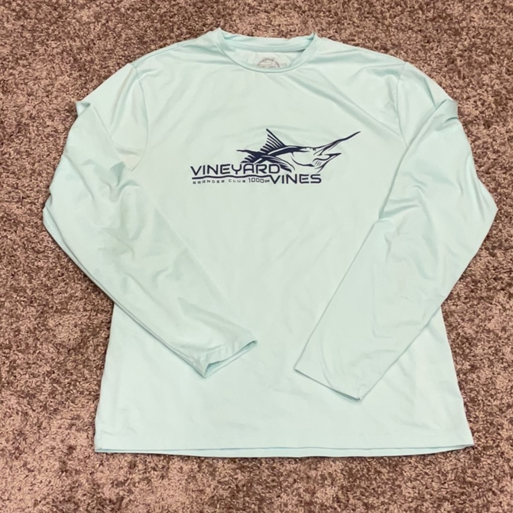 Vineyard Vines Blue Swim Shirt, Size Small